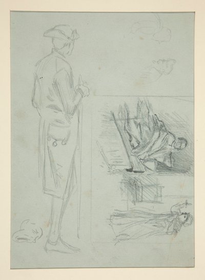 Vázlatok lapja alkotó: Edwin Austin Abbey