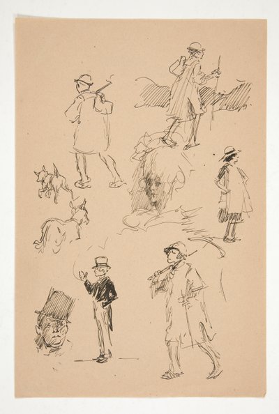 Országfigurák vázlatai alkotó: Edwin Austin Abbey