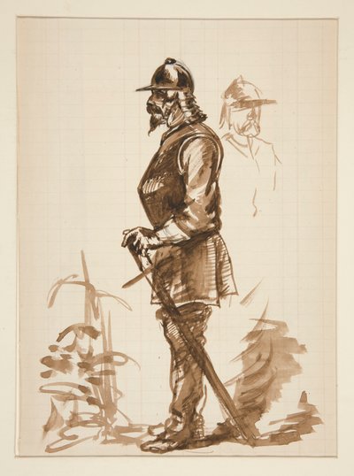 Vázlat ehhez alkotó: Edwin Austin Abbey