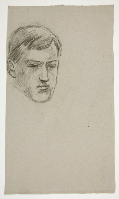 Vázlat egy fiatal férfiról (azonosítatlan nővér) alkotó: Edwin Austin Abbey