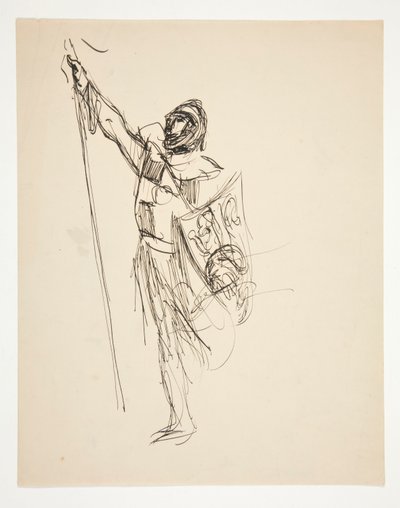Tanulmány a keresztesek számára Jeruzsálemet látva (olajfestmény) alkotó: Edwin Austin Abbey
