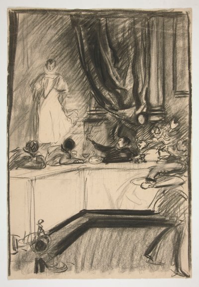 Tanulmány Petruchio és Katharina számára alkotó: Edwin Austin Abbey