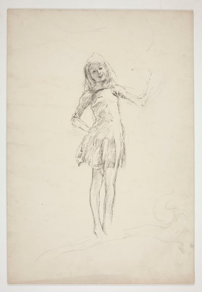 Tanulmány Pucknak az Egy Szentivánéjból alkotó: Edwin Austin Abbey