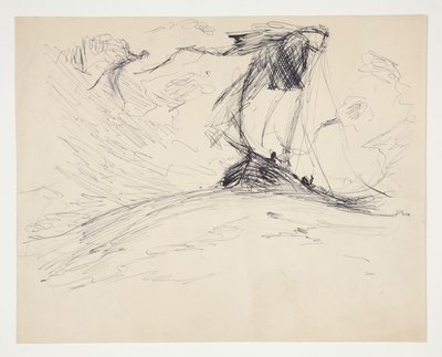 Study for the Quest of the Holy Grail (tizenöt festményből álló sorozat a Boston Public Library számára, 1901-ben fejeződött be) alkotó: Edwin Austin Abbey