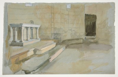 Study for the Quest of the Holy Grail (tizenöt festményből álló sorozat a Boston Public Library számára, 1901-ben fejeződött be) alkotó: Edwin Austin Abbey