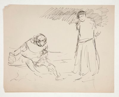 Tanulmány egy azonosítatlan Shakespeare-darabhoz alkotó: Edwin Austin Abbey