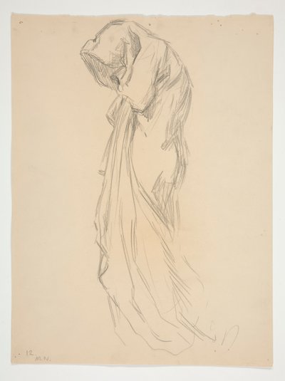 Tanulmány a 12 éjféli számhoz alkotó: Edwin Austin Abbey
