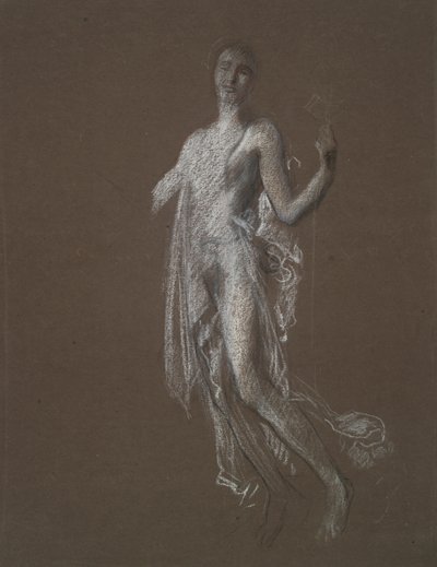 Tanulmány a hajnali 5 (?) figurához alkotó: Edwin Austin Abbey