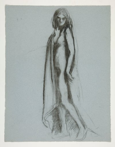 Tanulmány a 19:00 figurához alkotó: Edwin Austin Abbey