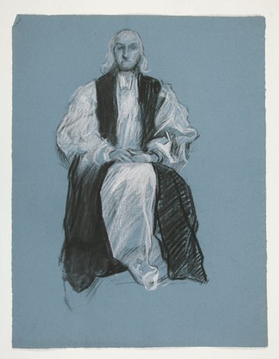 Tanulmány William White püspök alakjához, in alkotó: Edwin Austin Abbey