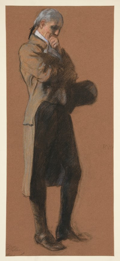 Tanulmány Dr. Benjamin Rush alakjához, in alkotó: Edwin Austin Abbey