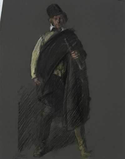 Tanulmány Peter Minuit kapitány alakjához, in alkotó: Edwin Austin Abbey
