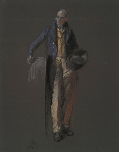 Tanulmány Stephan Girard alakjához, in alkotó: Edwin Austin Abbey