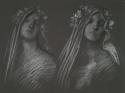 Tanulmány a Blanchefleur vezetőjének alkotó: Edwin Austin Abbey