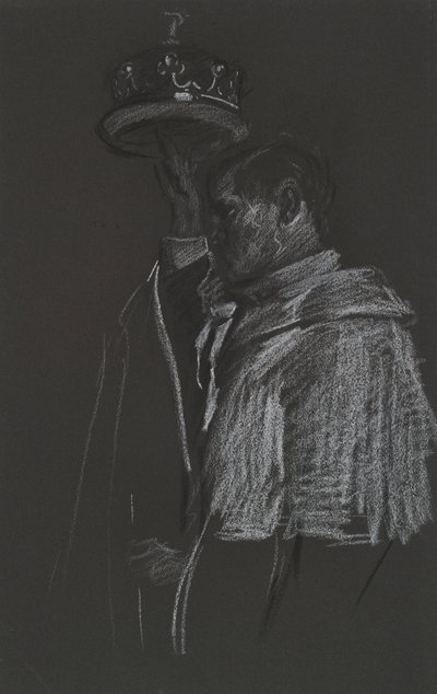 Tanulmány a Peer koronázására Edward VII alkotó: Edwin Austin Abbey