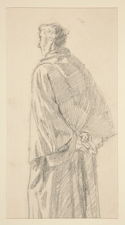 Tanulmány egy taláros férfiról alkotó: Edwin Austin Abbey