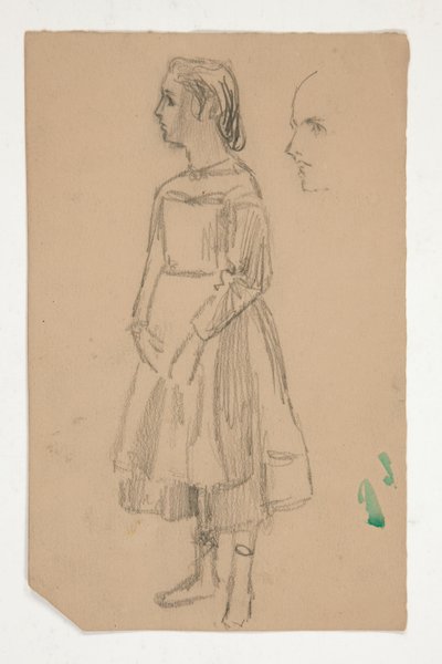 Tanulmány egy fiatal lányról Pinafore-ban alkotó: Edwin Austin Abbey