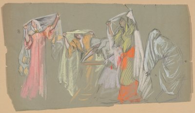 A rab erényeinek tanulmányozása, mert alkotó: Edwin Austin Abbey