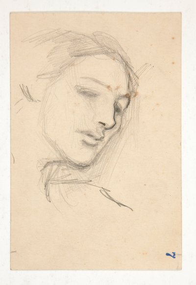Tanulmány egy nő három fejéről alkotó: Edwin Austin Abbey