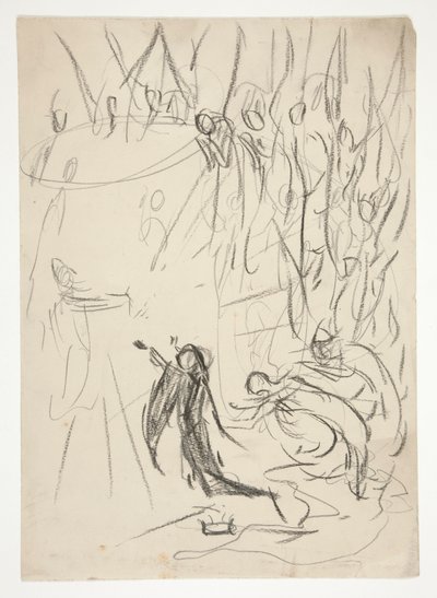 A Grál elérése, a The Quest of the Holy Grail című tanulmány (tizenöt festménysorozat a Boston Public Library számára, 1901-ben elkészült) alkotó: Edwin Austin Abbey