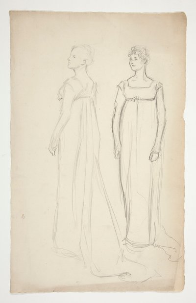 Két tanulmány egy görög-római ruhát viselő nőről alkotó: Edwin Austin Abbey
