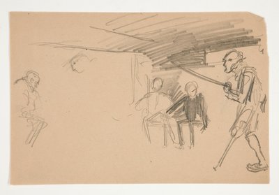 Oliver Goldsmith azonosítatlan illusztrációja alkotó: Edwin Austin Abbey