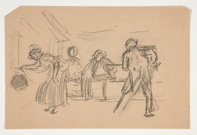 Oliver Goldsmith azonosítatlan illusztrációja alkotó: Edwin Austin Abbey