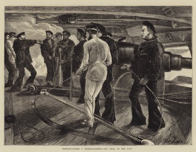 Breech-Loaders kontra torkolat-töltő, fegyverfúró a haditengerészetben alkotó: Edwin Buckman