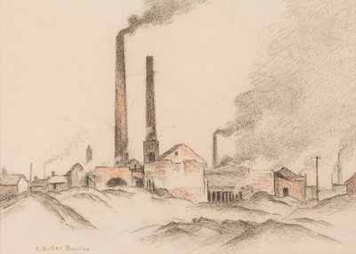 Téglaművek (pasztell, papíron) alkotó: Edwin Butler Bayliss