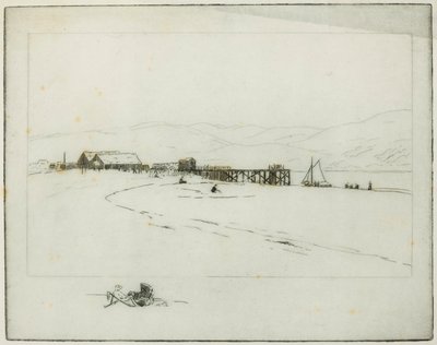 A móló (rézkarc) alkotó: Edwin Butler Bayliss