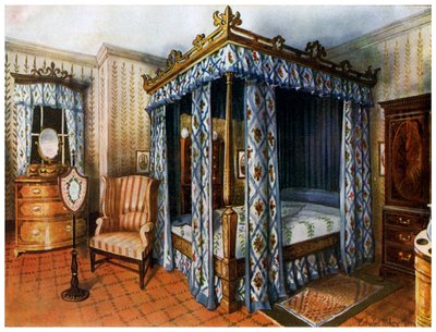 Hepplewhite hálószoba, 1911-1912. alkotó: Edwin Foley