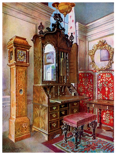 18. század eleji bútorcsoport, 1910. alkotó: Edwin Foley