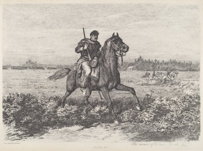 A lovasság előrenyomulása alkotó: Edwin Forbes