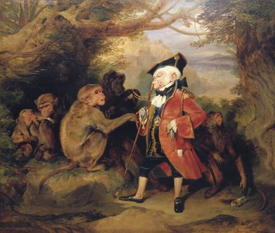 „Az utazott majom”, 1827 alkotó: Edwin Henry Landseer