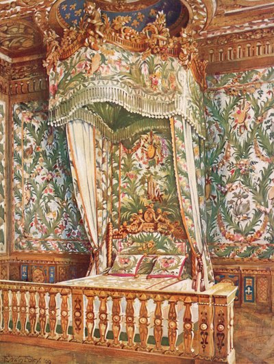 Marie Antoinette királynő aranyozott állami ágya alkotó: Edwin John Foley