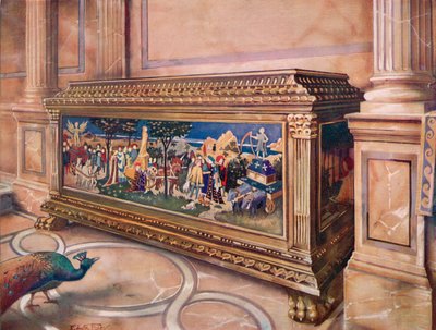 Házassági Kassza vagy Cassone. olasz alkotó: Edwin John Foley