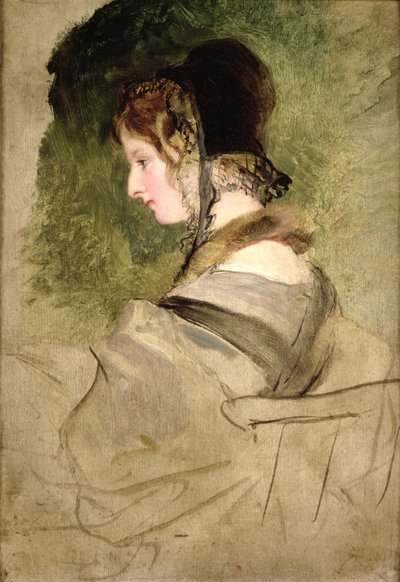 Női portré (olaj) alkotó: Edwin Landseer