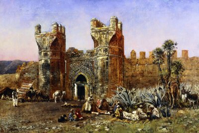 A kapu a kapu, a múlt és a jelen, C.1878 alkotó: Edwin Lord Weeks