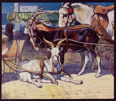 Kecskekocsik (színes litó) alkotó: Edwin Noble