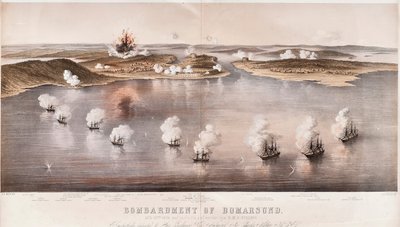 Bomarsund bombázása, 1854 alkotó: Edwin Thomas Dolby