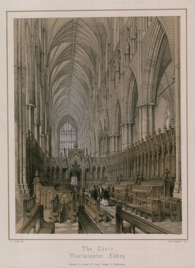 Kórus, Westminster Abbey, London alkotó: Edwin Thomas Dolby