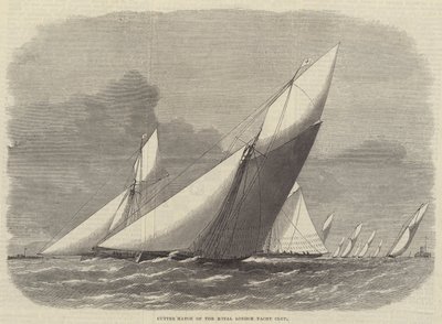 Cutter Match a Royal London Yacht Club-ból alkotó: Edwin Weedon