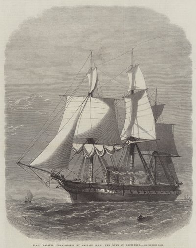 HMS Galatea, HRH kapitány, Edinburgh hercege megbízásából alkotó: Edwin Weedon