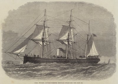 HMS Wyvern, dupla tornyos vasborítású gőzölő alkotó: Edwin Weedon