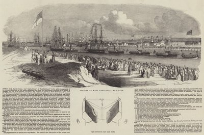 A West Hartlepool New Dock megnyitása alkotó: Edwin Weedon