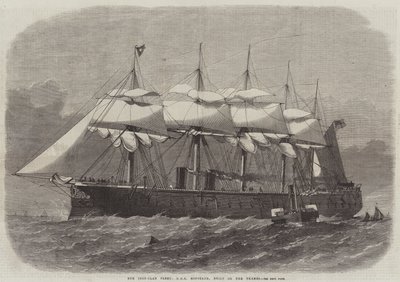 Vasruhás flottánk, a HMS Minotaur a Temzére épült alkotó: Edwin Weedon