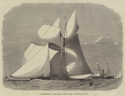 A Royal London Yacht Club vitorlásversenye alkotó: Edwin Weedon