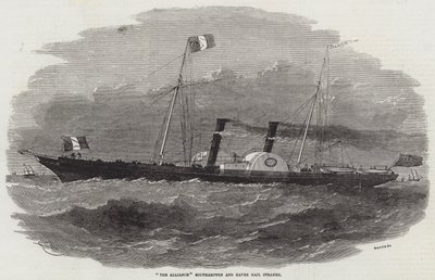 Az Alliance Southampton és a Havre Mail Steamer alkotó: Edwin Weedon