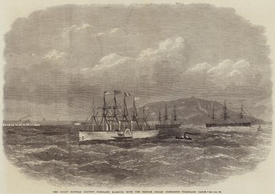 A Great Eastern elhagyja Portland kikötőjét a brit indiai tengeralattjáró-távíró kábellel alkotó: Edwin Weedon