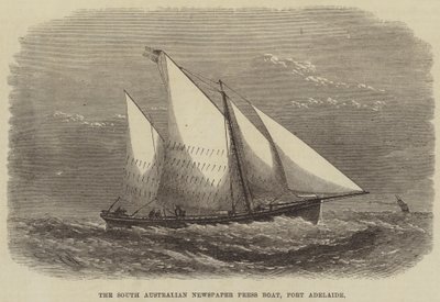 A South Australian Newspaper Press Boat, Port Adelaide alkotó: Edwin Weedon